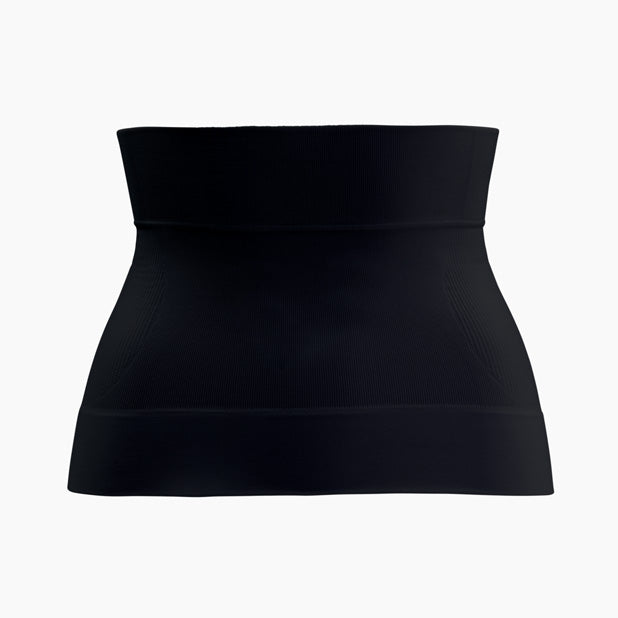 Black waist trainer on a white background