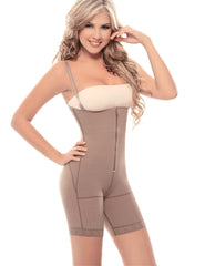 1014 Postsurgical Slimming Braless Mid-Thigh Body Shaper