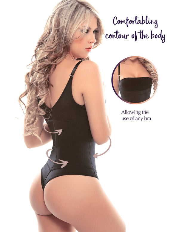 1107T Thermal latex shaper thong style without zipper