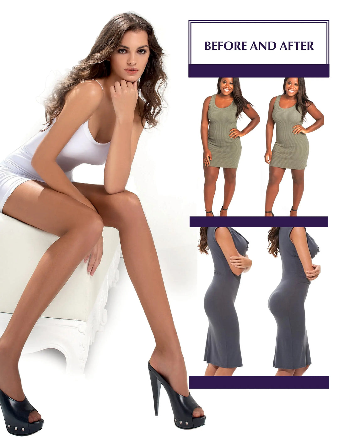 1T1442 Invisible Pre-Shaped Pantyhose | The Perfect Makeup Layer for Your Legs Siluets