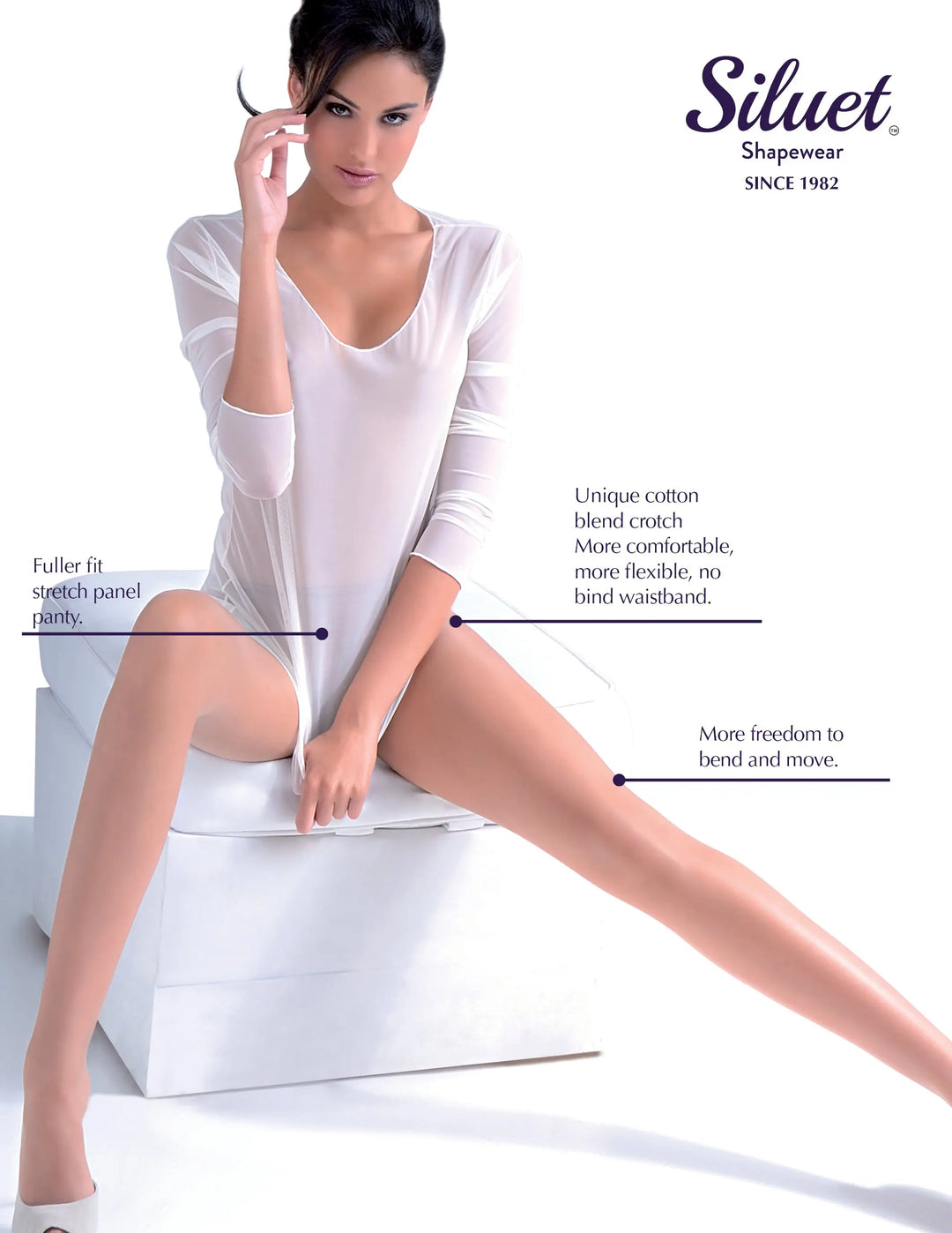 1T1442 Invisible Pre-Shaped Pantyhose | The Perfect Makeup Layer for Your Legs Siluets