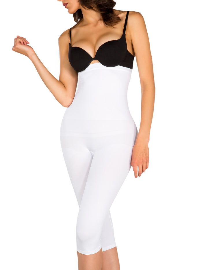 1T1673 Bra Less Silicone-Lined High-Waisted Long Shaper Briefs