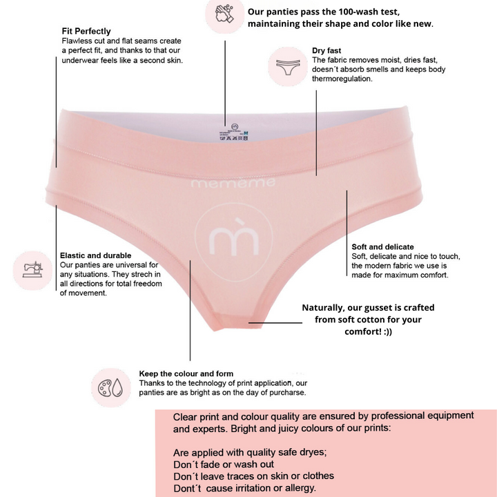 mememe DAISY – Gold - QUEEN SIZE - HIGH WAISTED BRIEF Panty for Women