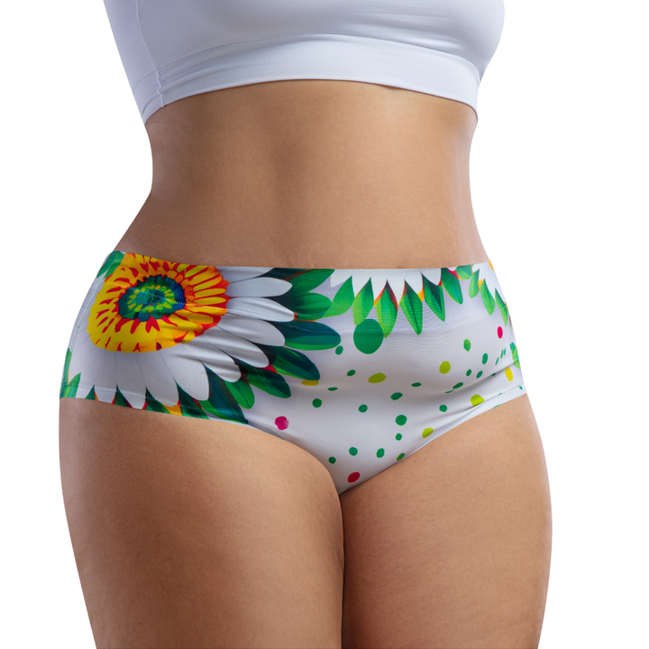 mememe DAISY – Emerald - QUEEN SIZE - HIGH WAISTED BRIEF Panty for Women