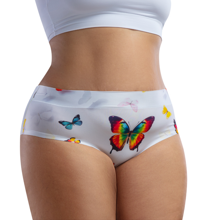 mememe BUTTERFLY – Delight - QUEEN SIZE - HIGH WAISTED BRIEF Panty for Women