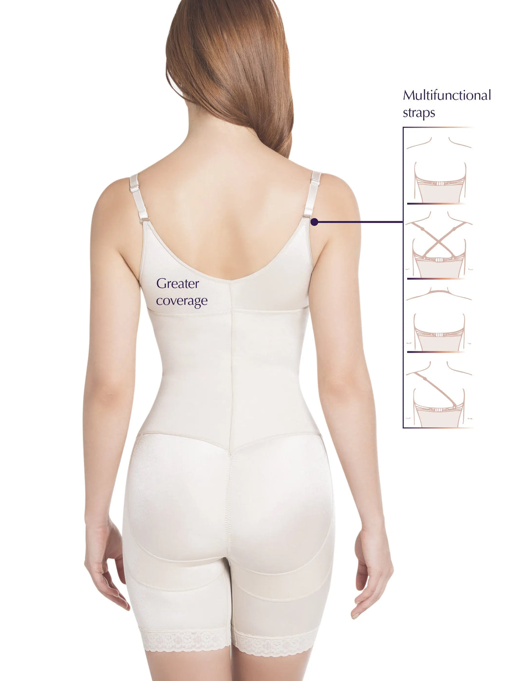 Siluet 1108 Thermal latex shaper Mid-Thigh style without zipper Siluets