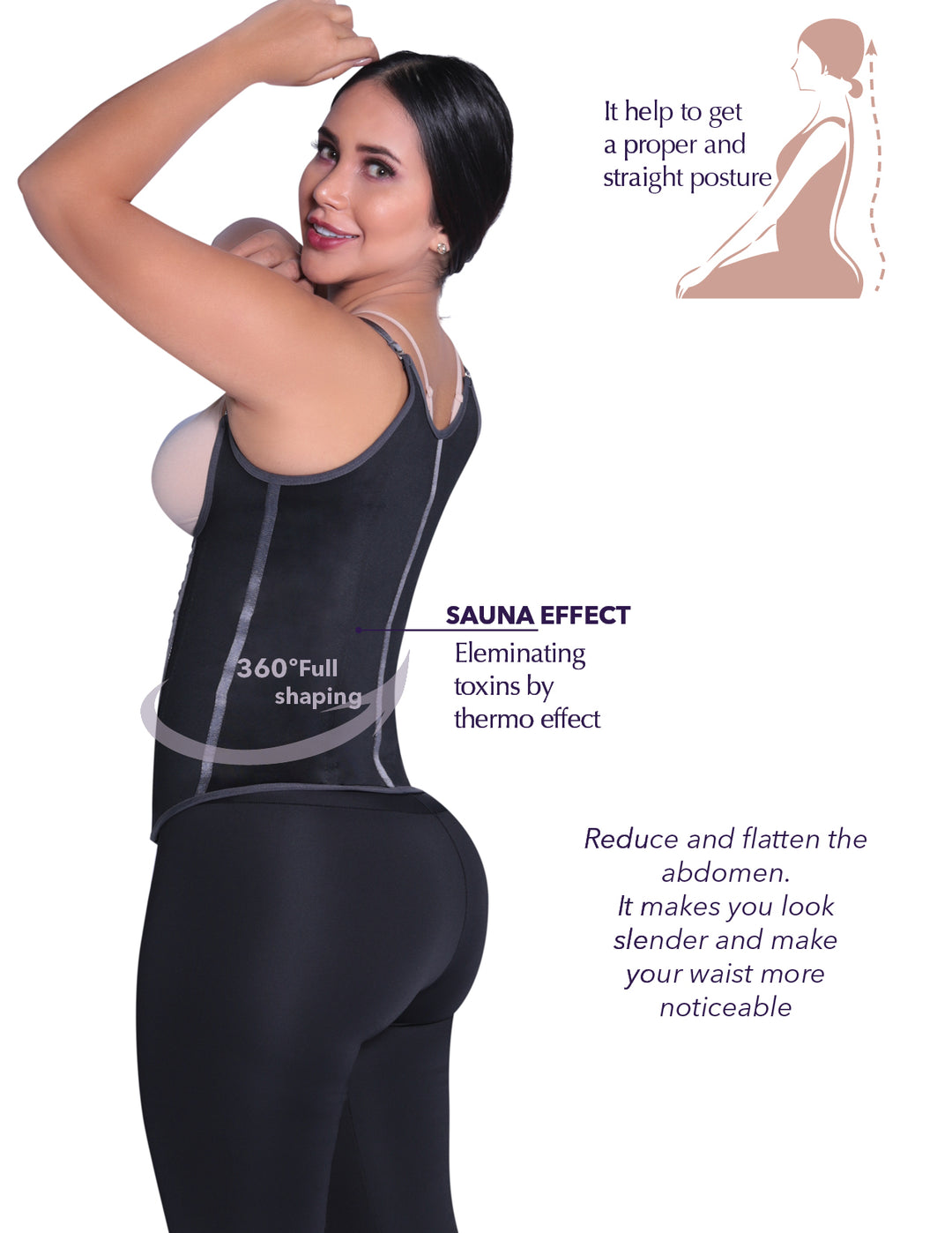 Siluet H30 / H31 / H32 Latex Waist Trainer with Straps Siluets