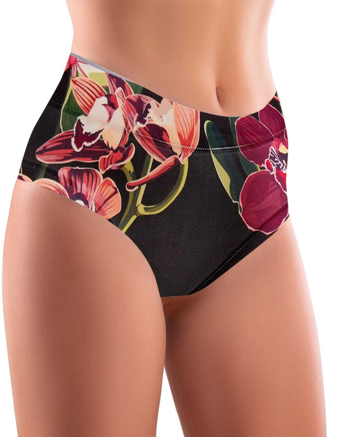 memème ORCHID HIGH WAISTED BRIEF Panty for Women Elastic and Durable, Perfect Fit